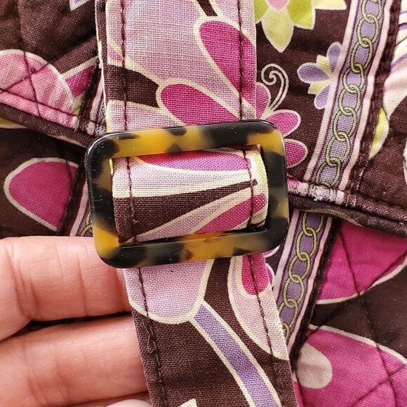 Vera Bradley Adjustable Purple Punch Bag - Picture 5 of 6